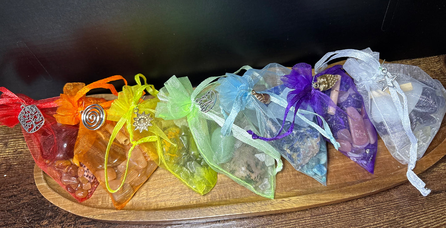 Witchy Chakra Aligned Charm Bags