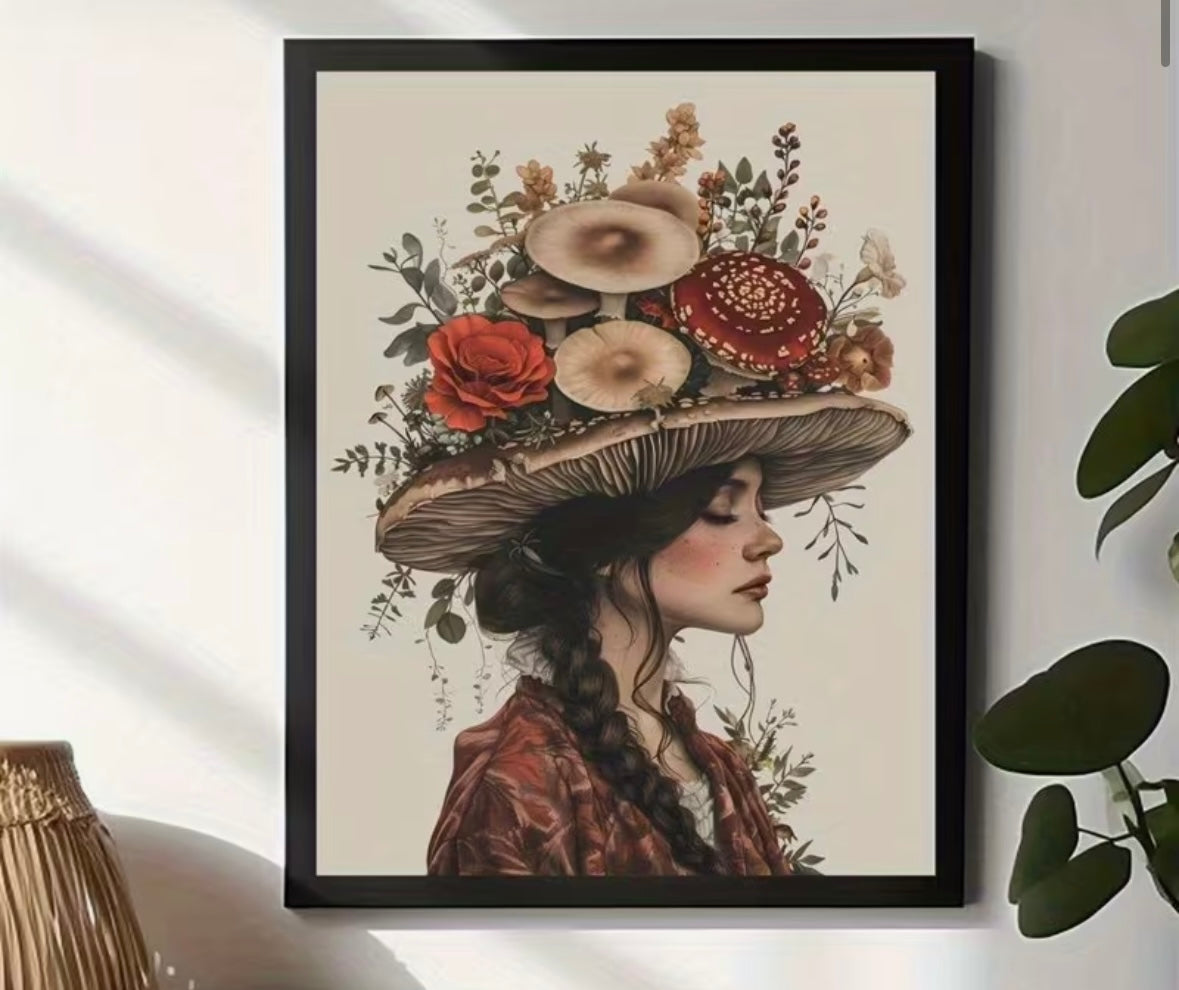 Vintage Botanical Print on Canvas