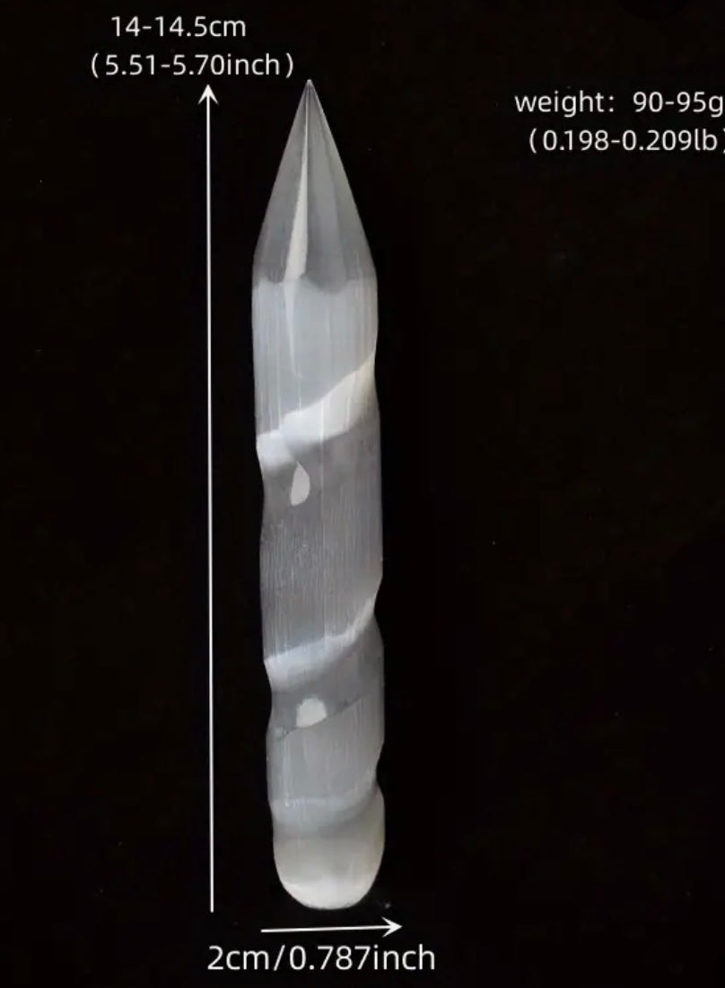 Selenite Wand