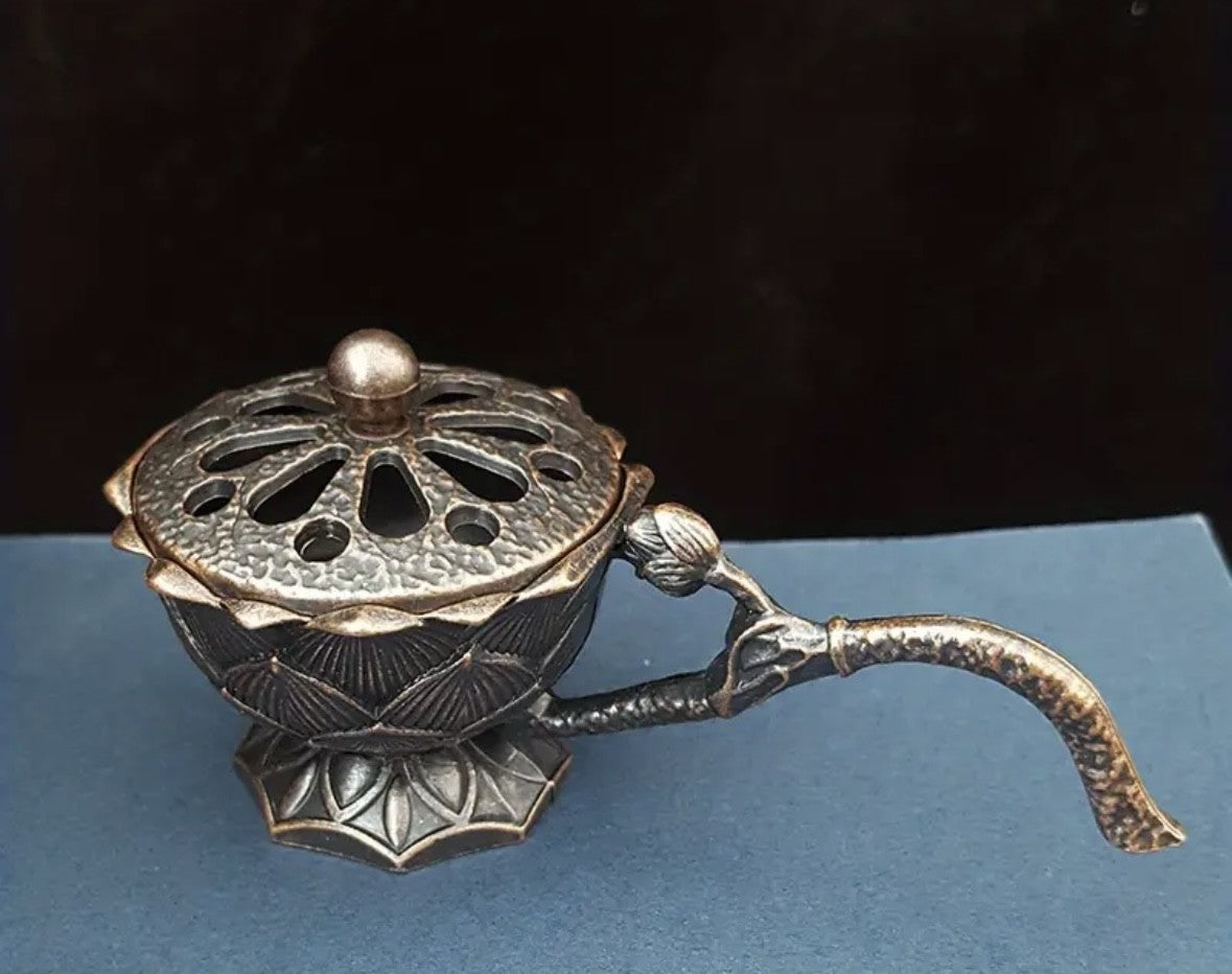 Handheld Lotus Incense Holder - two varieties available