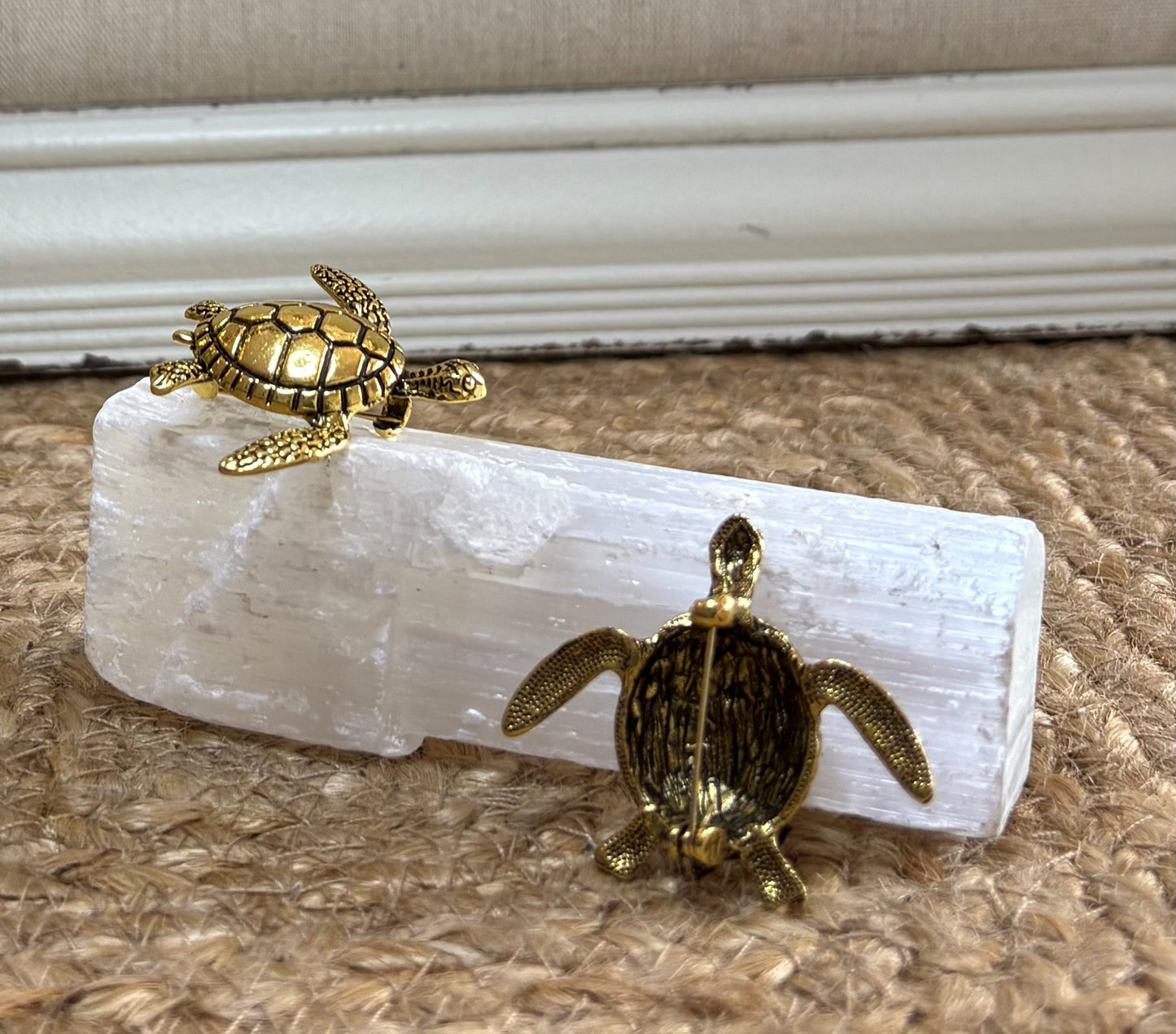 Brooch - Brass Style Turtle