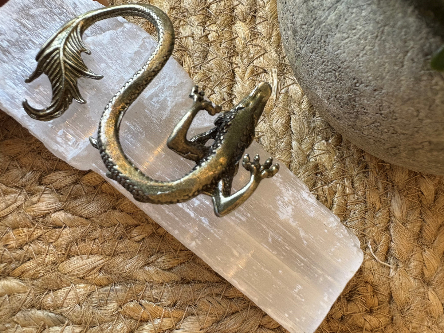 Brass Style Dragon - Altar Figure