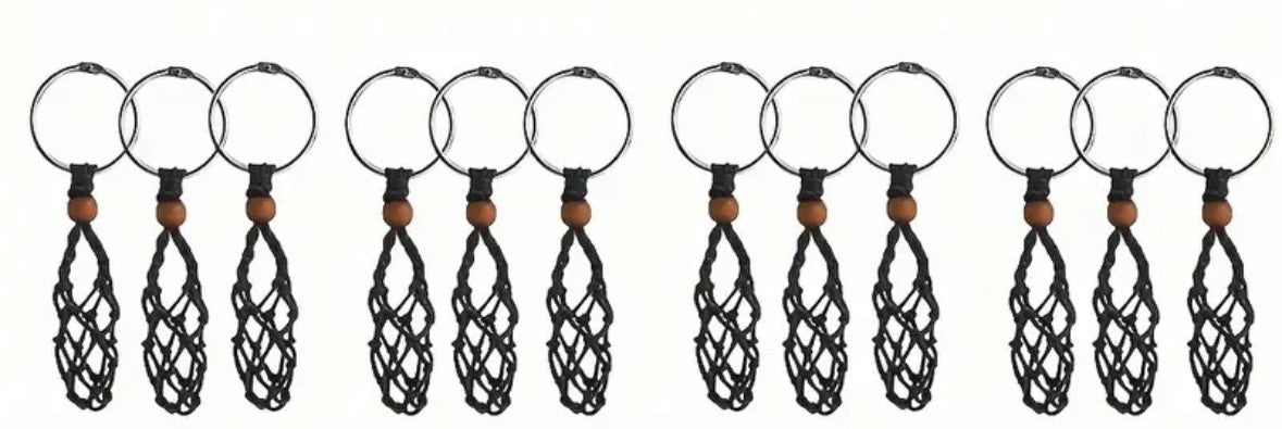 Keychain - Cage Style to hold tumbles (tumble not included)
