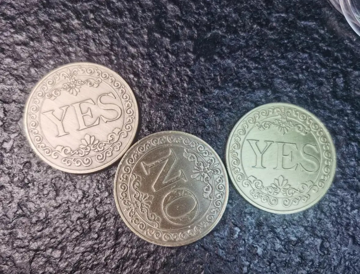 Yes/No Divination Coin - Two Colours Available