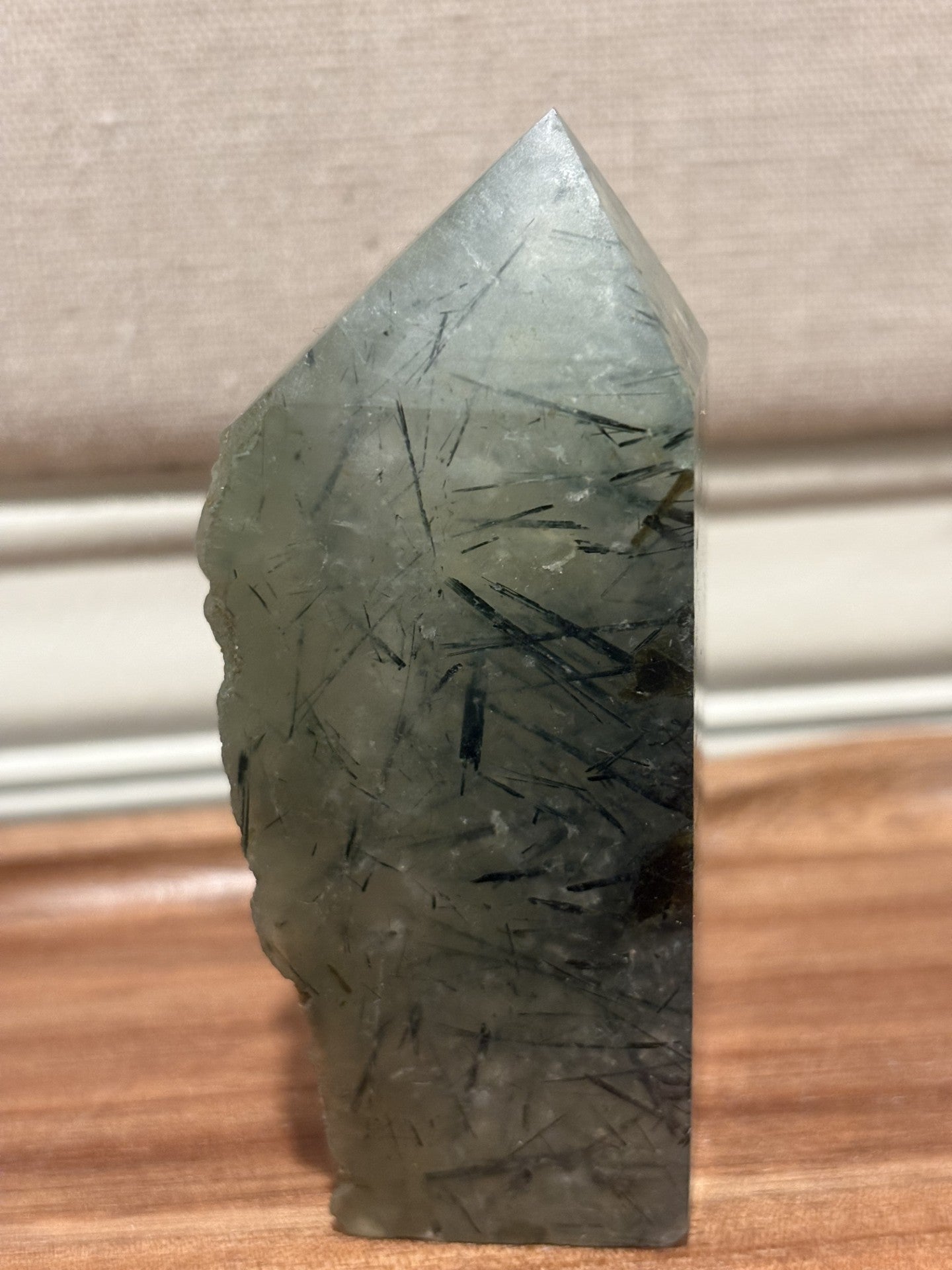 Prehnite Towers Half Polished, Half Raw - Variety of Sizes Available