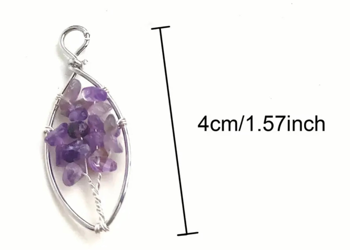 Tree of Life Charm - Variety of Crystals