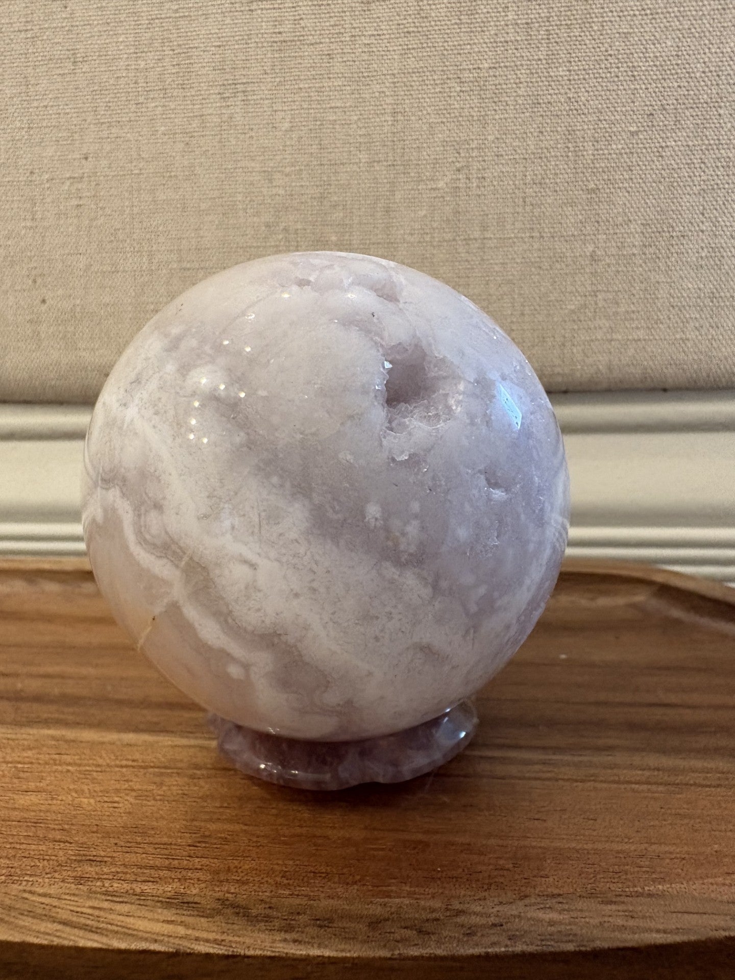 Flower Agate Spheres