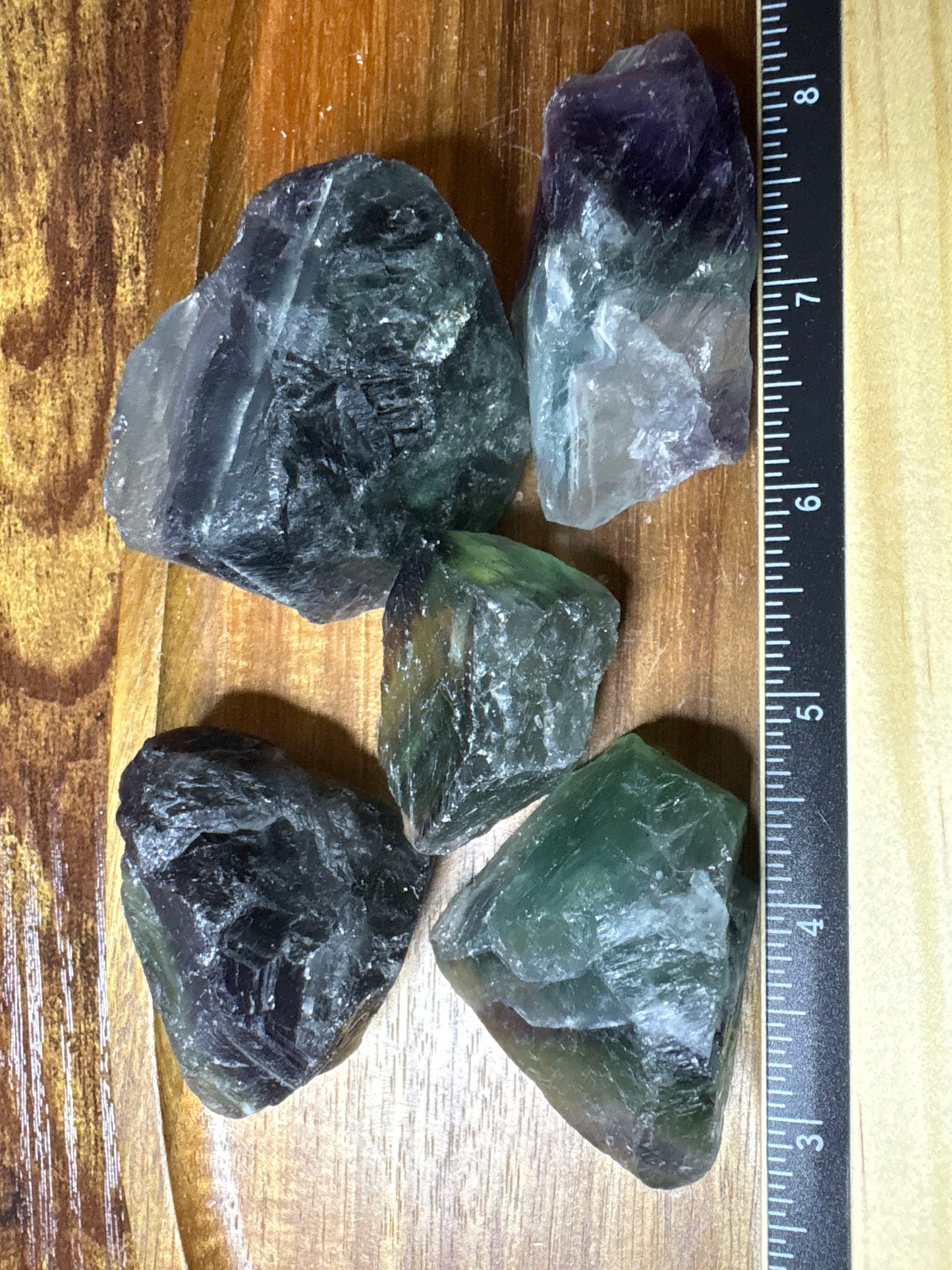 Raw Rainbow Fluorite