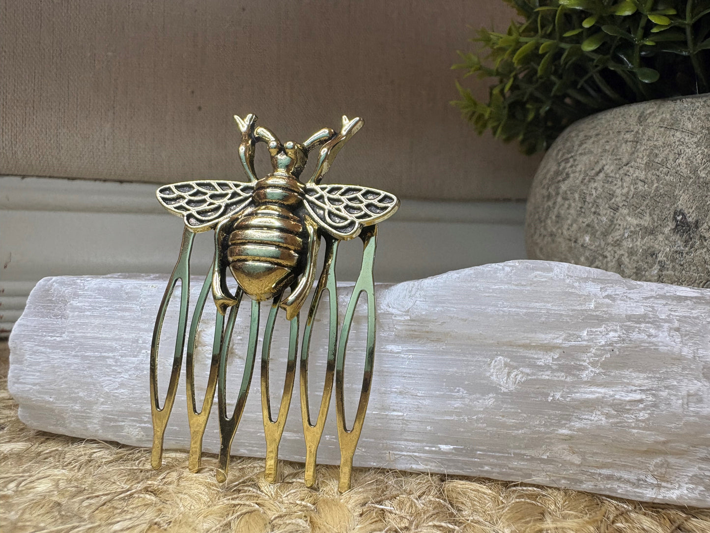 Hair Comb Clip - Bee
