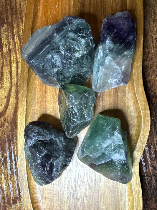 Raw Rainbow Fluorite