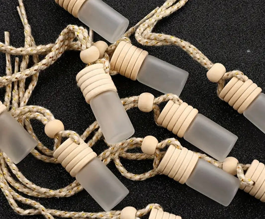 Frosted Glass Bottle Pendant