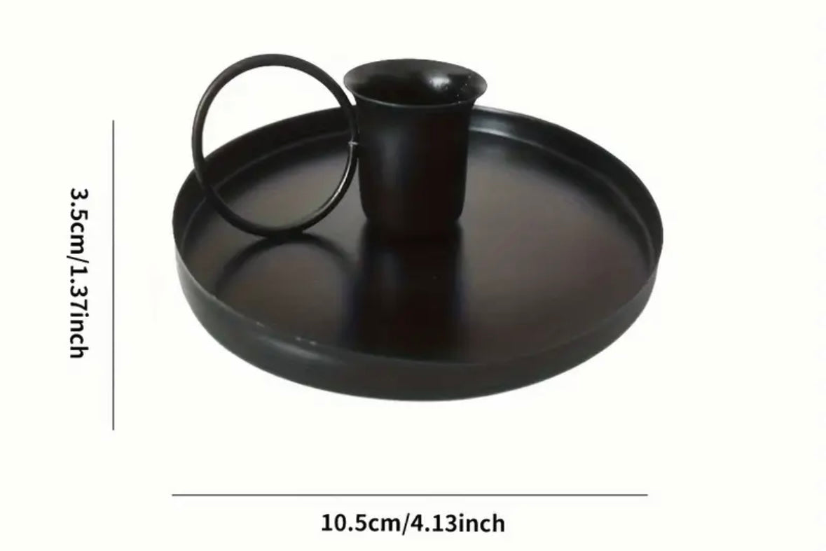 Black Candle Holder