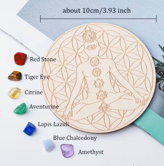 Chakra Crystal Grid Set