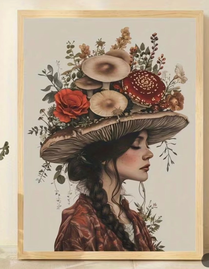 Vintage Botanical Print on Canvas