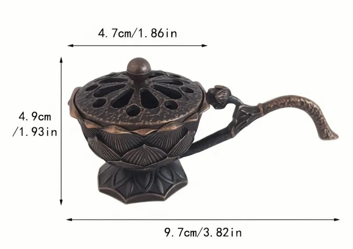 Handheld Lotus Incense Holder - two varieties available