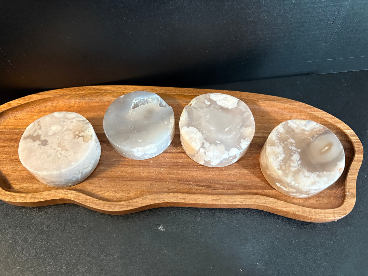 Flower Agate Polished Rounds