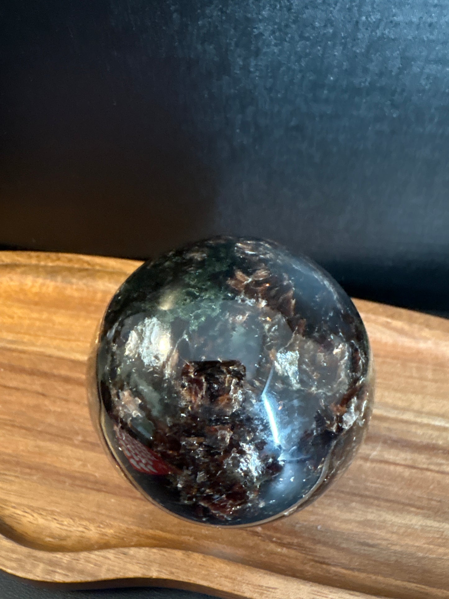 Garnet in Biotite Sphere – 314 g ❤️✨