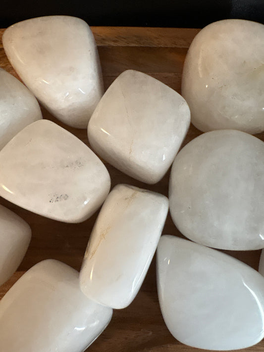 White Calcite Tumbles