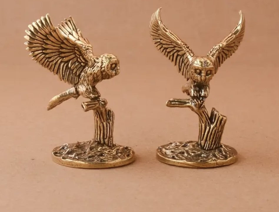 Brass Style Owl - Altar Figure