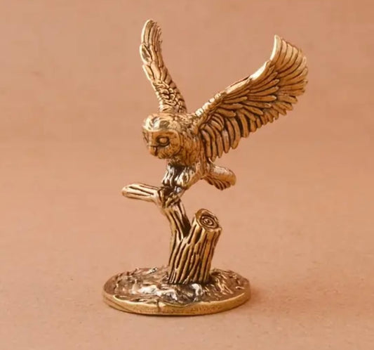 Brass Style Owl - Altar Figure