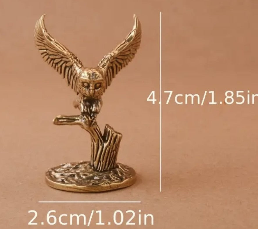 Brass Style Owl - Altar Figure