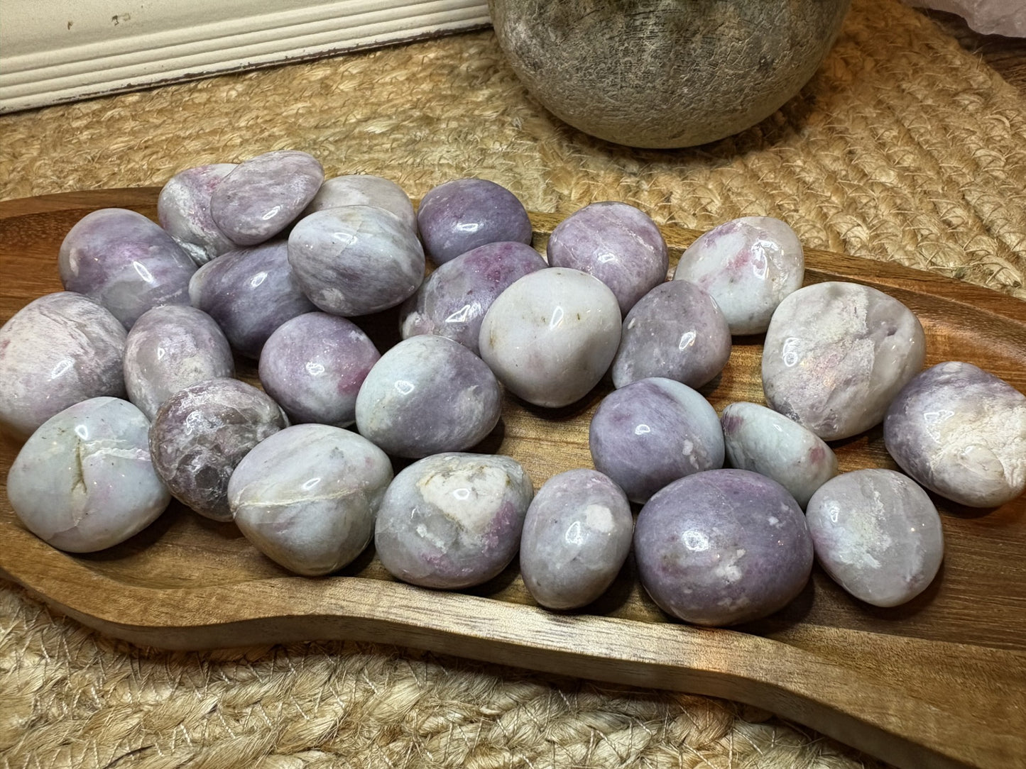 Pink Tourmaline Tumbles