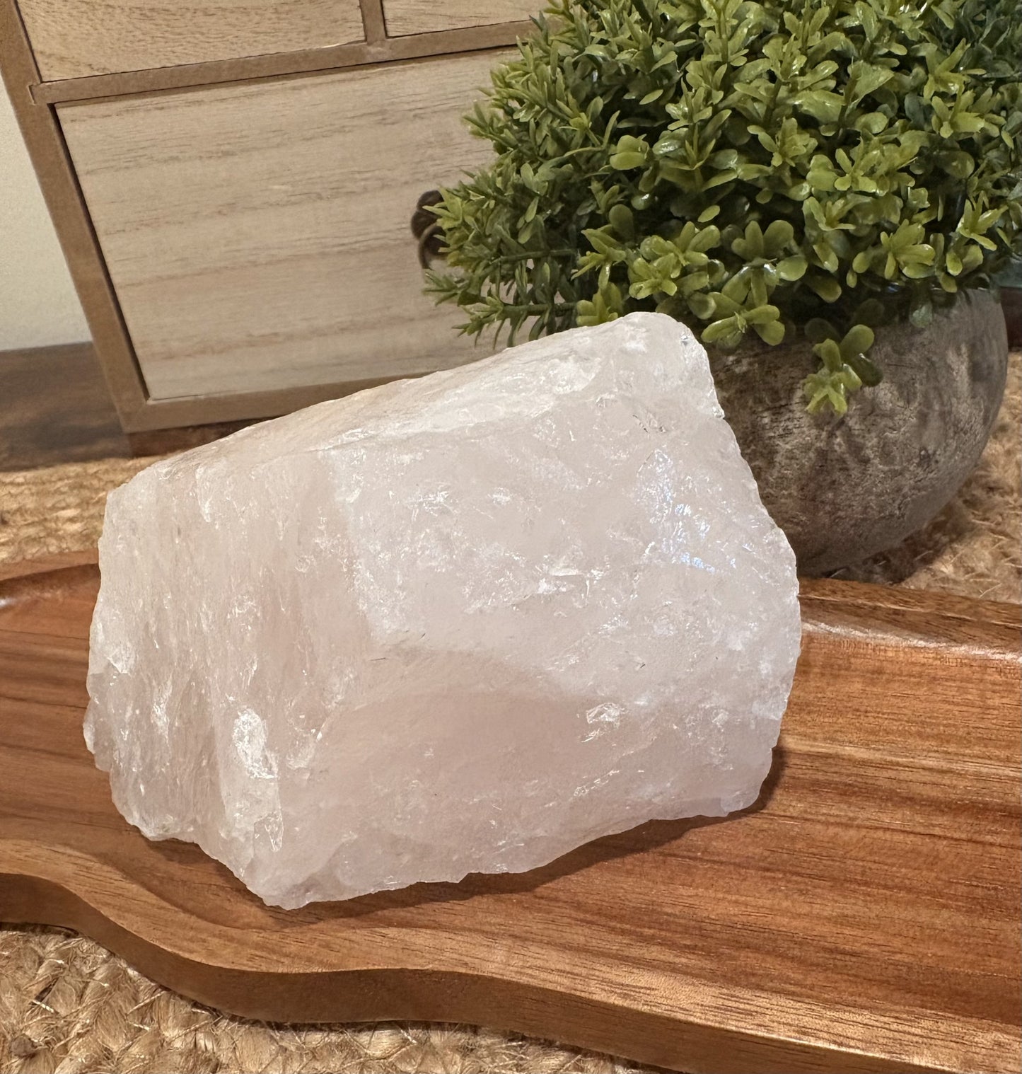Rose Quartz Chunk - 728 grams