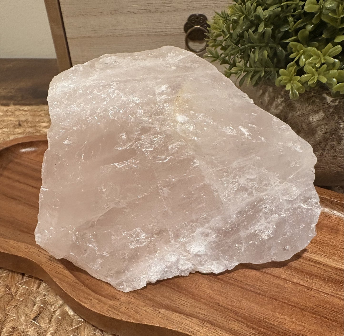 Rose Quartz Chunk - 728 grams