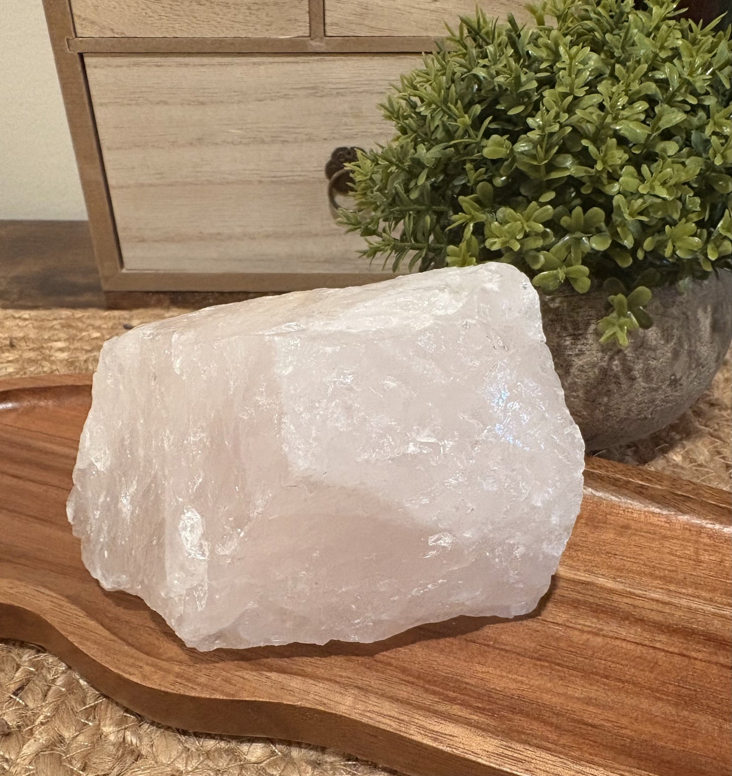 Rose Quartz Chunk - 728 grams
