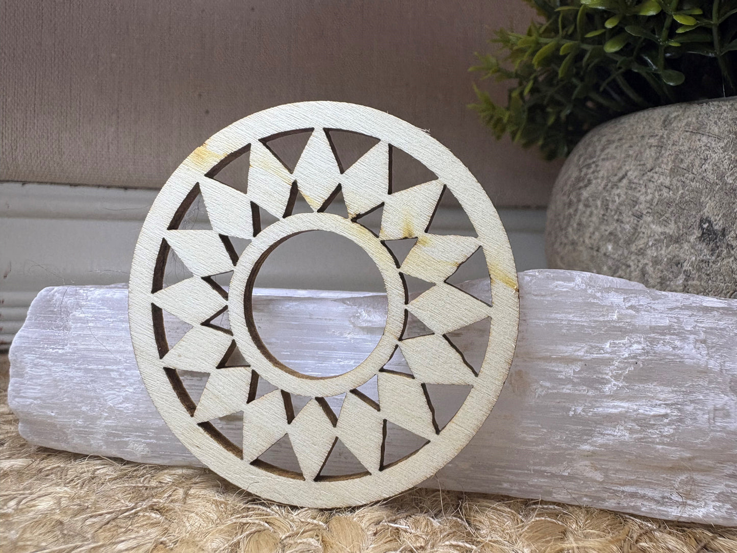 Sphere Holder - Small Wooden Circle