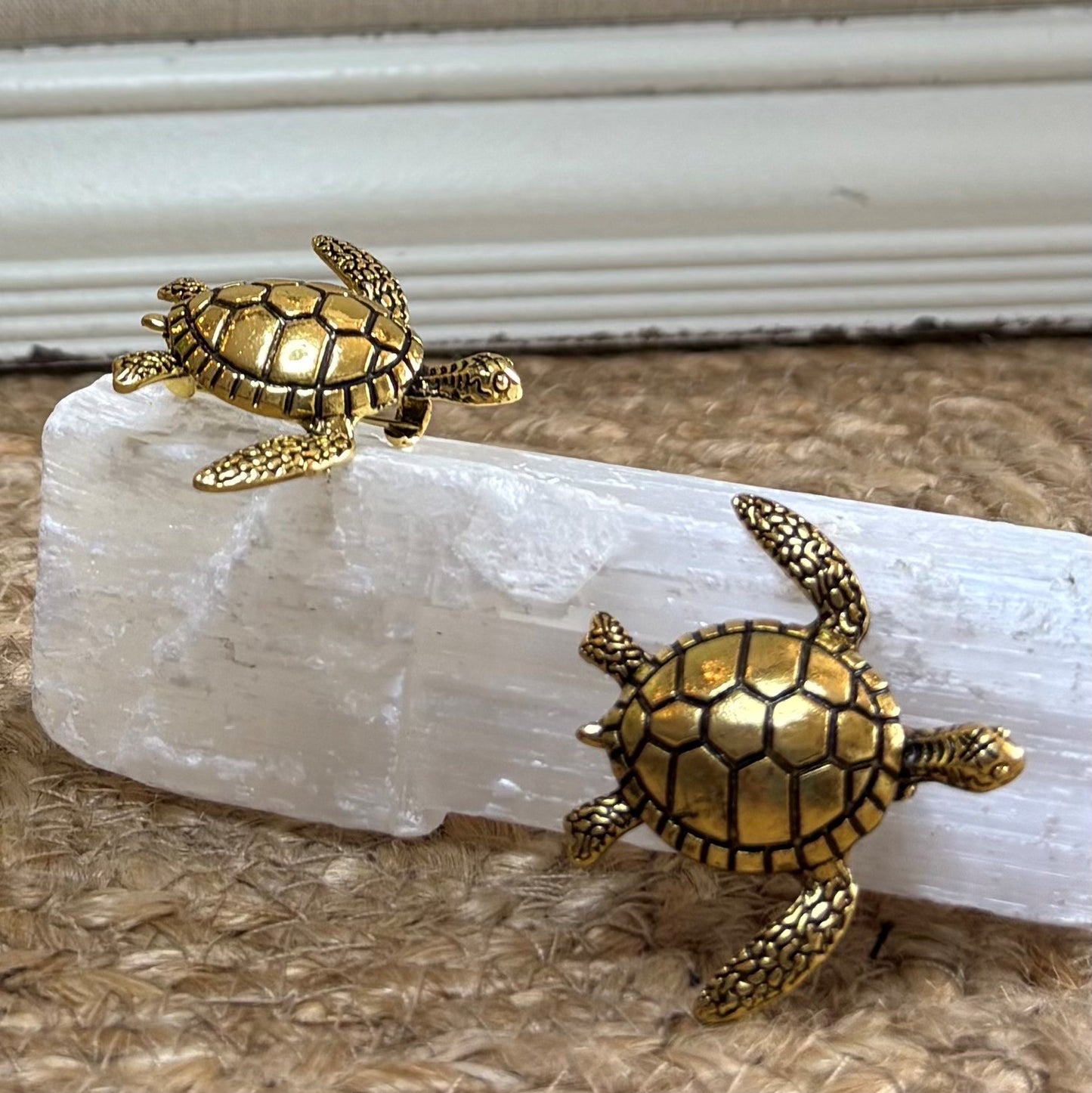 Brooch - Brass Style Turtle