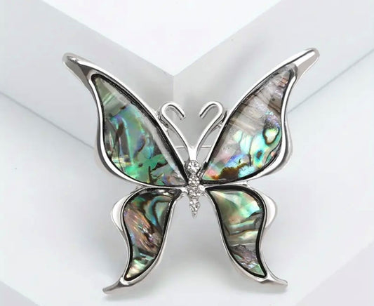 Brooch - Abalone butterfly