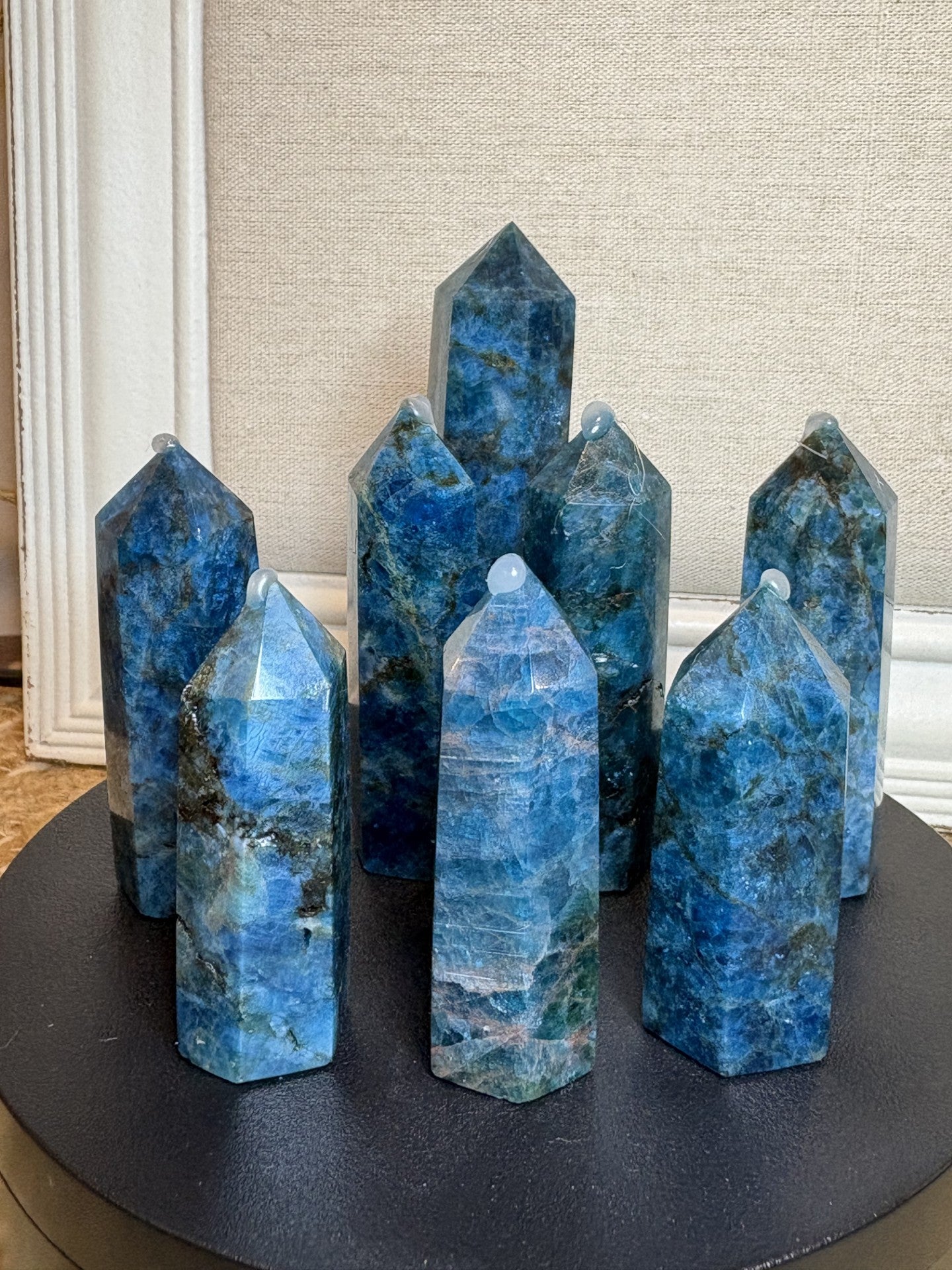 Blue Apatite Towers - Variety of sizes available