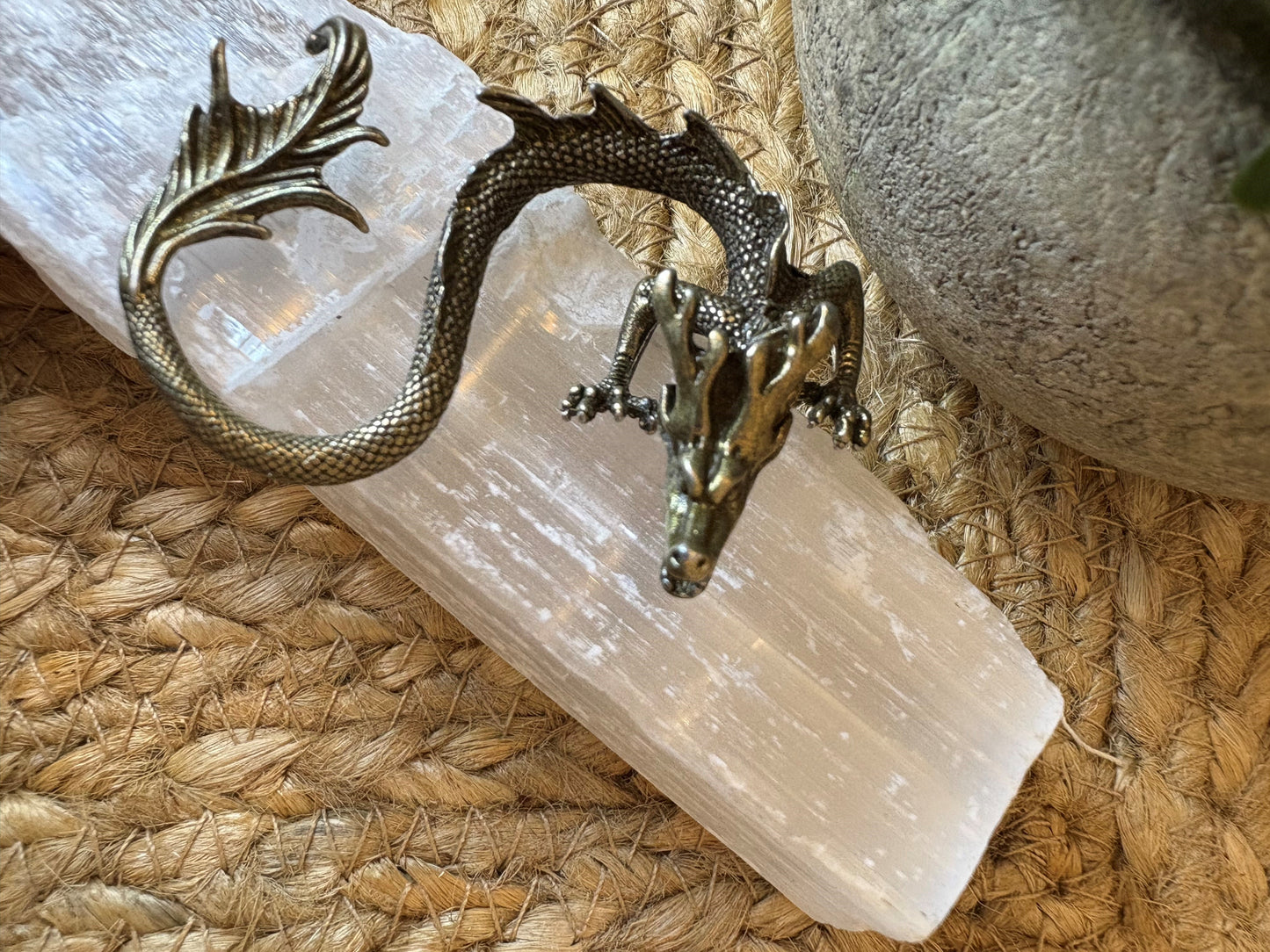 Brass Style Dragon - Altar Figure