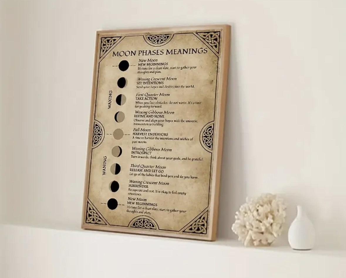 Moon Phases Canvas Print