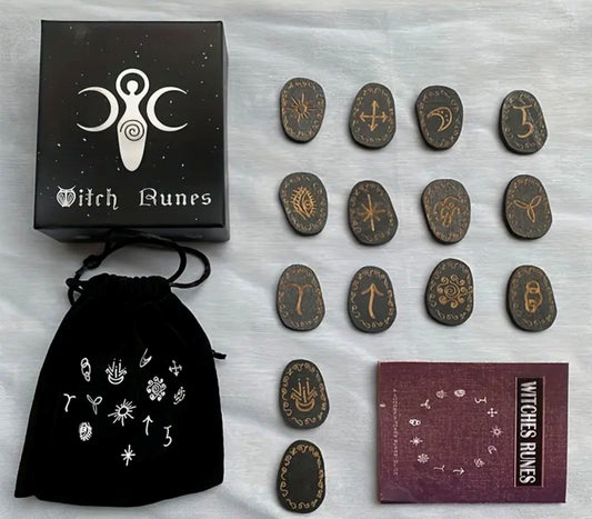 Runes Set - Wooden