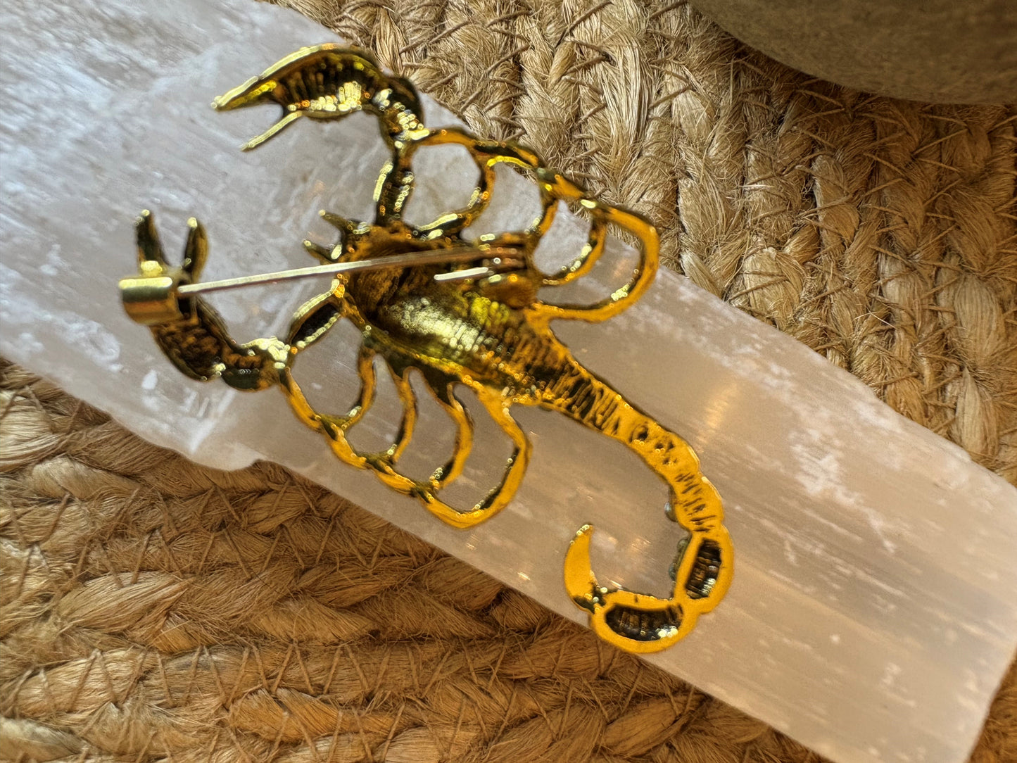 Brooch - Brass Style Scorpion