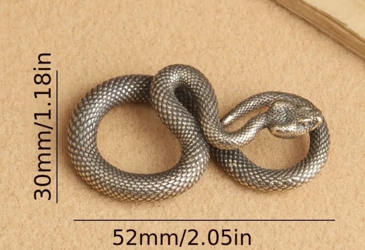 Brass Style Snake - Altar Figure