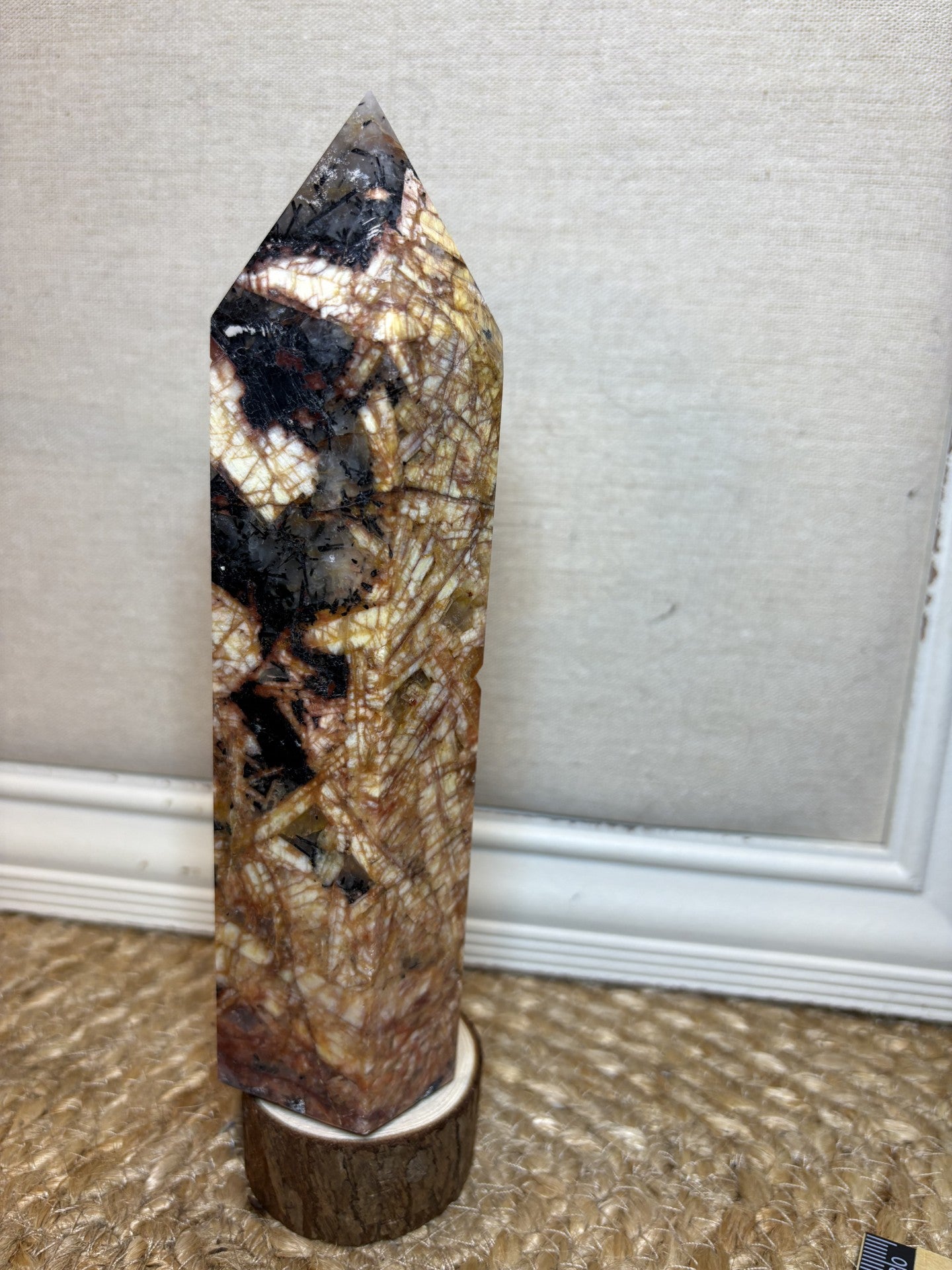 Tourmalinated Quartz (738 grams, approx 7.2")